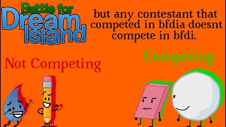 Bfdi but BFDIA contestants don’t compete!