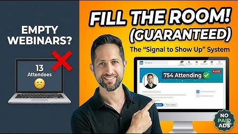How I Get 750+ Webinar Attendees Without Paid Ads (The "Signal to Show Up" System)