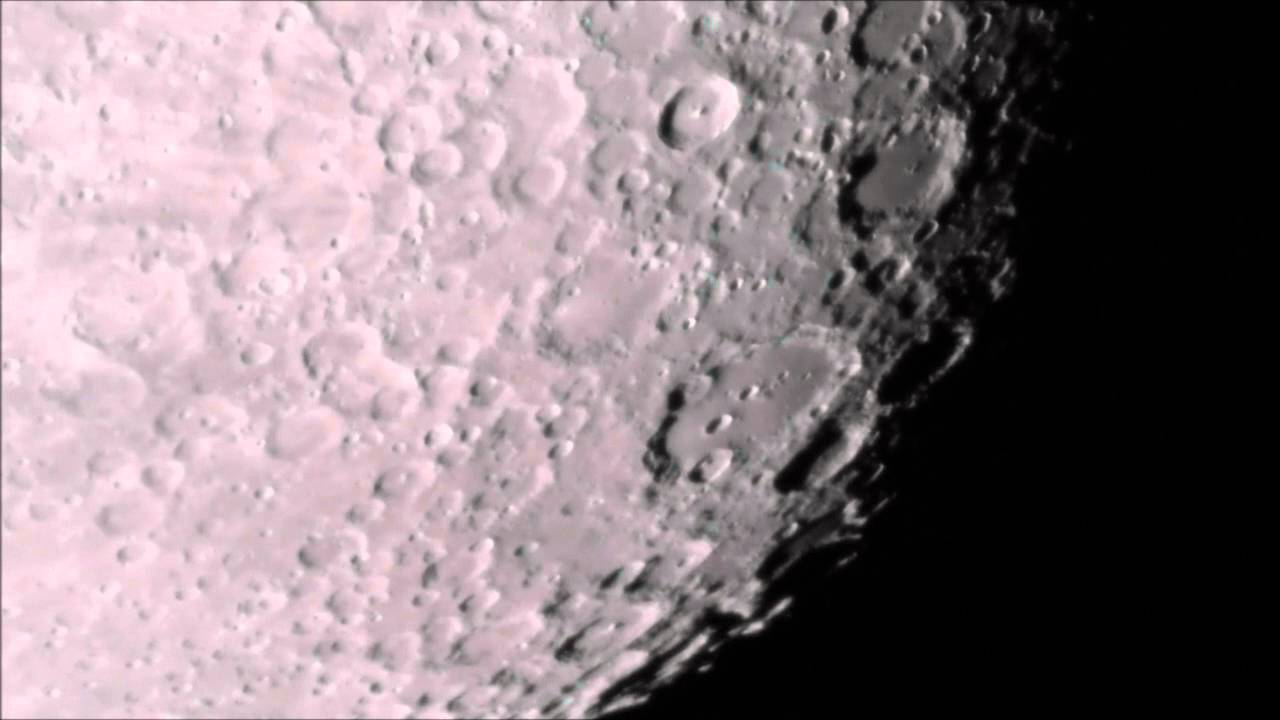 HD Telescope Video of the Moon 