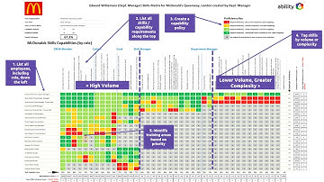 Understanding the analytical output of the advanced ms excel skills matrix by ability6 4