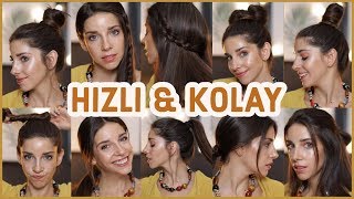 HIZLI, KOLAY VE ISISIZ | EN SEVDİĞİM SAÇ MODELLERİ screenshot 2