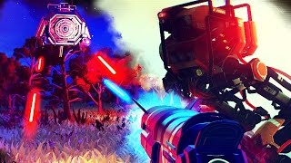 FIGHTING HUGE ALIENS | No Man's Sky Gameplay #1 (PS4) screenshot 5