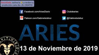 Horóscopo Diario - Aries - 13 de Noviembre de 2019