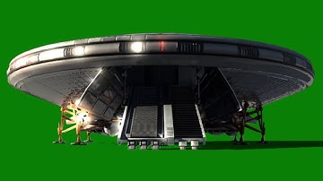 UFO LANDING GREEN SCREEN VIDEO | #GREENSCREEN.