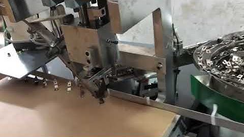 TS-J44 Picture automated Turning clips mounting machine #picturehooks#framehangers #framehooks