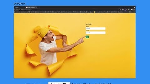 ตัวอย่างฟอร์มอัพโหลดภาพและแสดงภาพภาพที่เลือกโดยใช้ javascript