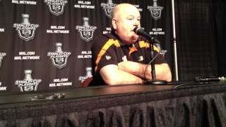 Anaheim Ducks coach Bruce Boudreau talks about importance of Game 1 vs. Detroit Red Wings