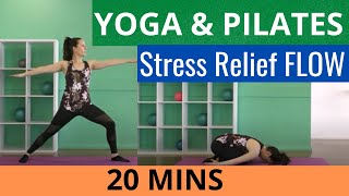 20 Min Stress Relief Yoga & Pilates | Strengthen & Stretch Your Body (feel calm & centred) screenshot 1