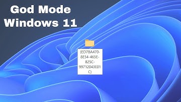 How to activate God Mode in Windows 11