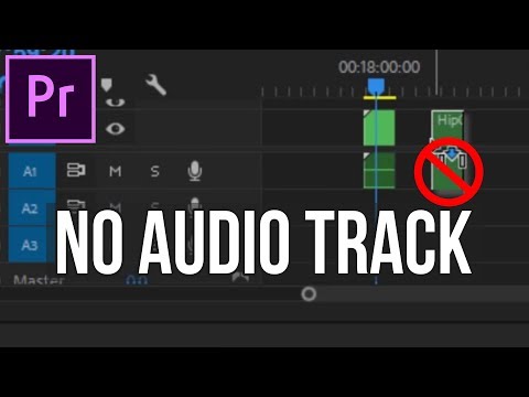 Insert Sequence Without Audio Track/Clip in Premiere Pro