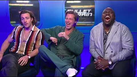 Brad Pitt, Brian Tyree Henry & Aaron Taylor-Johnson on Bullet Train, "nut shots" and reality TV