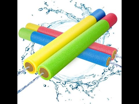 KAHEIGN – 8 Pistolets à Eau En Mousse – 16 Cm – Portée 7 M – Couleurs Mélangées – Dès 3 Ans
