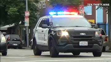 LAPD RAMPART UNIT RESPONDING CODE 3 | SHOOTING | 06-07-2023