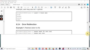 Lab 6 (Part 3)  -  Input  output redirection in Linux