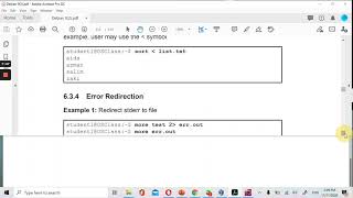 Lab 6 (Part 3)  -  Input  output redirection in Linux