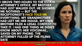 My Brother Walked Out Of Grandma's Attorney's Office Right As I Arrived—He'd Filed A Contest To...