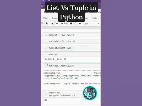 3Main differences between list and tuple in Python #python #coding # ...