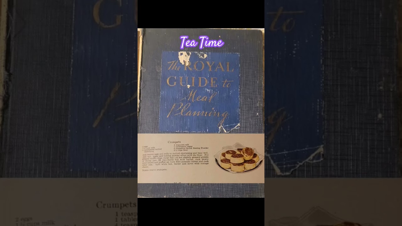 1929 Crumpets Recipe 