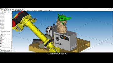 ROBOGUIDE - Simulation of Pick and Place (Baby Yoda)