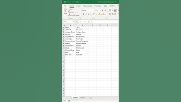 Compare Two Lists Duplicates vs Unique - Excel #Shorts