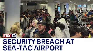 What happened at SeaTac Airport Sunday night?