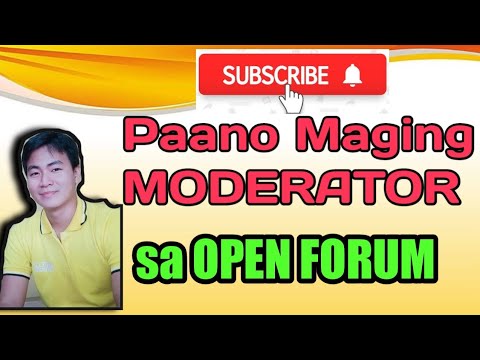 Video: Paano Maging Isang Moderator Ng Forum