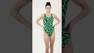 Sporti Checkmate Wide Strap One Piece Swimsuit | SwimOutlet.com