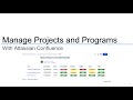 Confluence for Project Management: Project Portfolio Dashboards and Status Reports