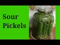 How To Ferment Cucumbers (DIY Sour Pickles ~Easy)