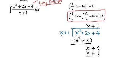 Integrating an Improper Fraction