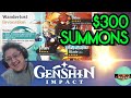 Whaling So hard my Bank froze my Account | $300 Summons on Wanderlust Invocation Genshin Impact