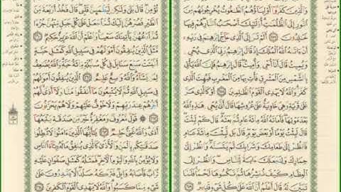 صفحة رقم 43,44 من سورة البقرة مكررة للشيخ مشاري العفاسي
