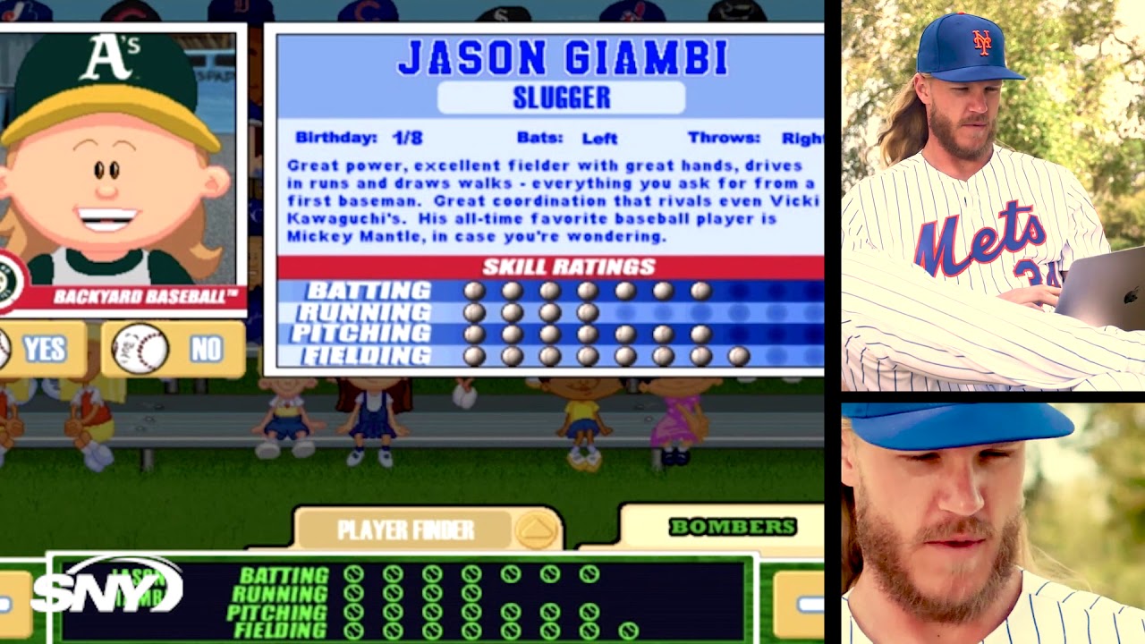 Watch Noah Syndergaard Go Back In Time To Play Backyard Baseball