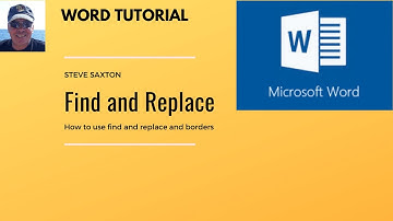 How to use Find and Replace and set borders with shading in Microsoft Word