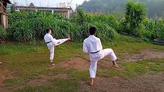 karata game in Nepal ll Grading green belt ll Shito Ryu karatell