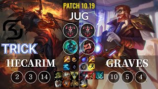 SK Trick Hecarim vs Graves Jungle - KR Patch 10.19