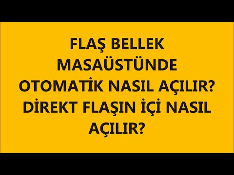 Video: Bir USB flash sürücüyü nasıl Otomatik Kullanırım?