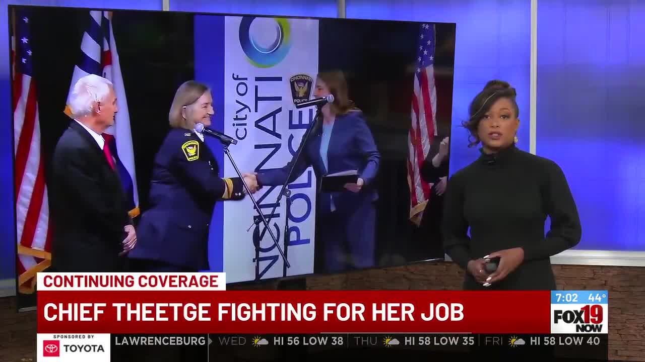 Cincinnati police chief fights for her job