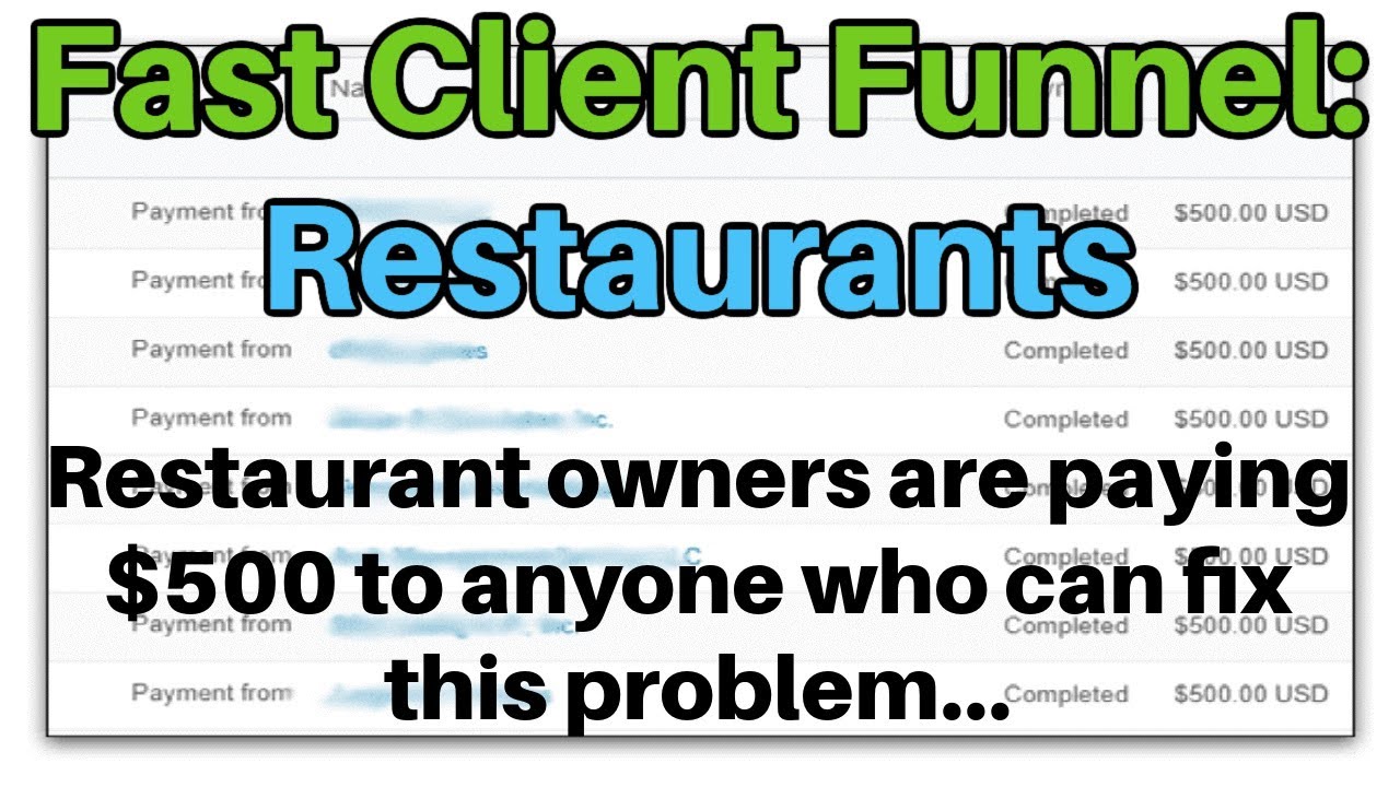 Fast Client Fast Client Funnel Restaurants Review Bonus - HUGE Opportunity With ...