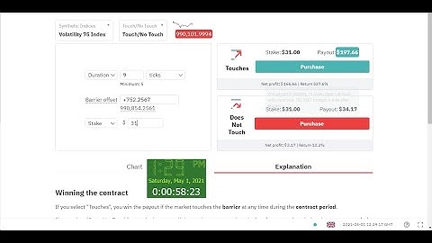 Highly profitable Touch/No Touch binary strategy | No loss | Volatility 75 index Trading