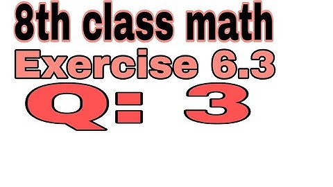 8th Class Math Chapter "Factorization Simultaneous Equations"Exercise 6.3 Question 3.