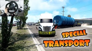 Special transport convoy in Texas (new DLC) | American Truck Simulator