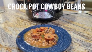 Crock Pot Cowboy Beans ~ Made for our Church Homecoming Potluck