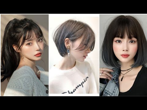 55+ Trendiest Korean Hairstyles and Haircuts for Women | Short hair with  bangs, Bangs with medium hair, Medium hair styles