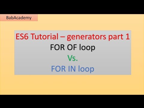FOR OF LOOP vs FOR IN LOOP