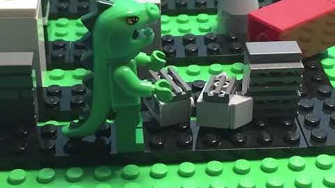 Lego Godzilla vs mechagodzilla-stop Motion