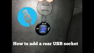 How to Fit a USB Power Socket for Rear Passengers in a Nissan Qashqai