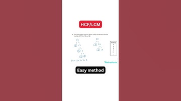 Highest common factor & lowest common multiple EASY | GCSE Maths #shorts