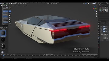Sci-Fi vehicle 027 - 3D modeling - part 1 - 4x timelapse