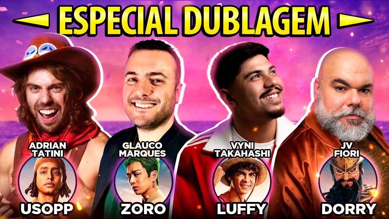 Dubladores de one piece live action participam de live especial na web sobre a 2ª temporada